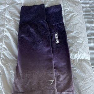 Gymshark ombré purple to pink shorts